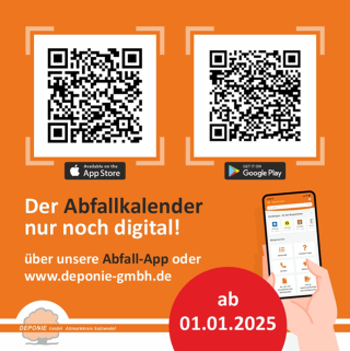 Digitaler Abfallkalender ab 01.01.2025