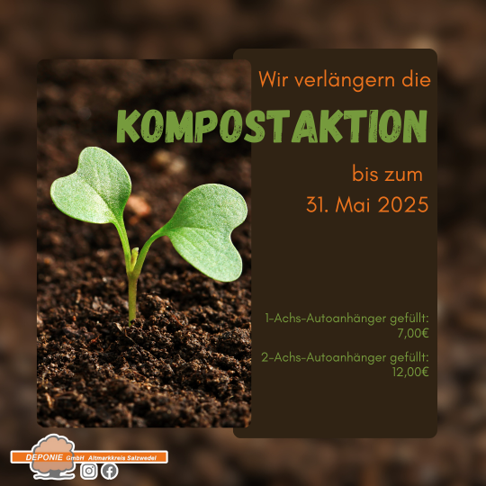 📢 Wir verlängern die Kompostaktion erneut bis zum 31. Mai 2025! 📢