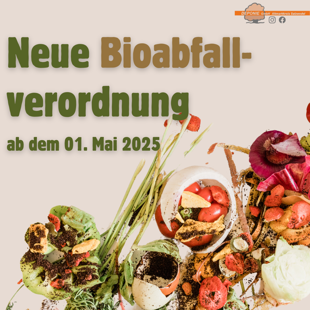 Neue Anforderungen an die Reinheit von Bioabfällen ab dem 01.05.2025