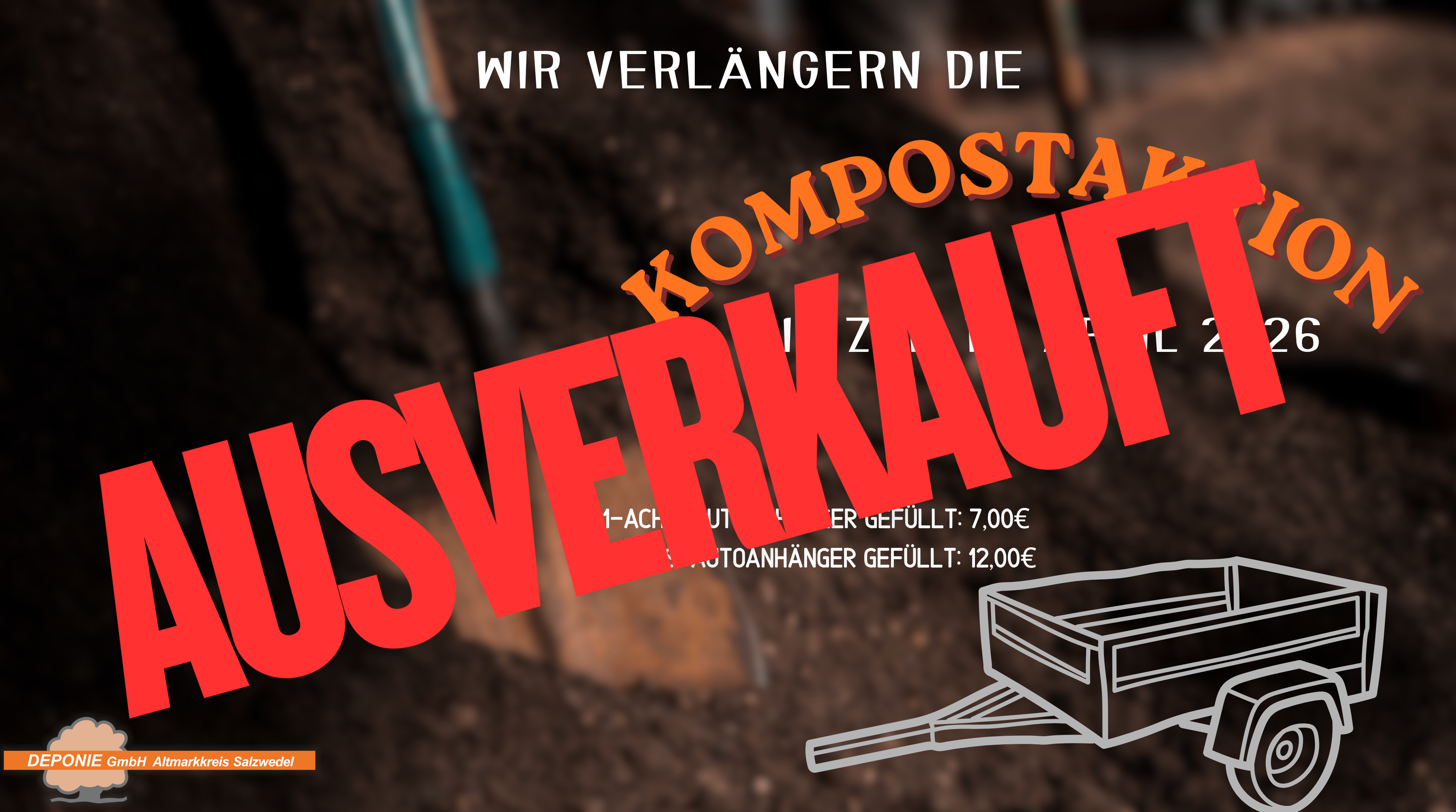 AUSVERKAUFT! - Kompostaktion ab sofort beendet