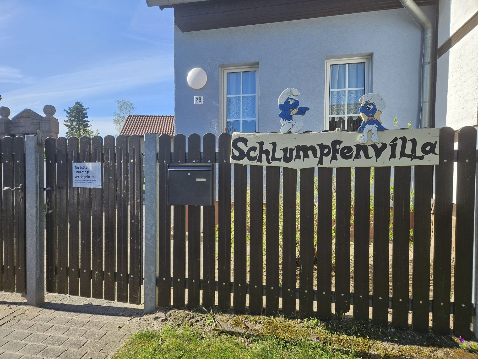 Projekttag mit den Kindern der Kita Schlumpfenvilla in Jeseritz