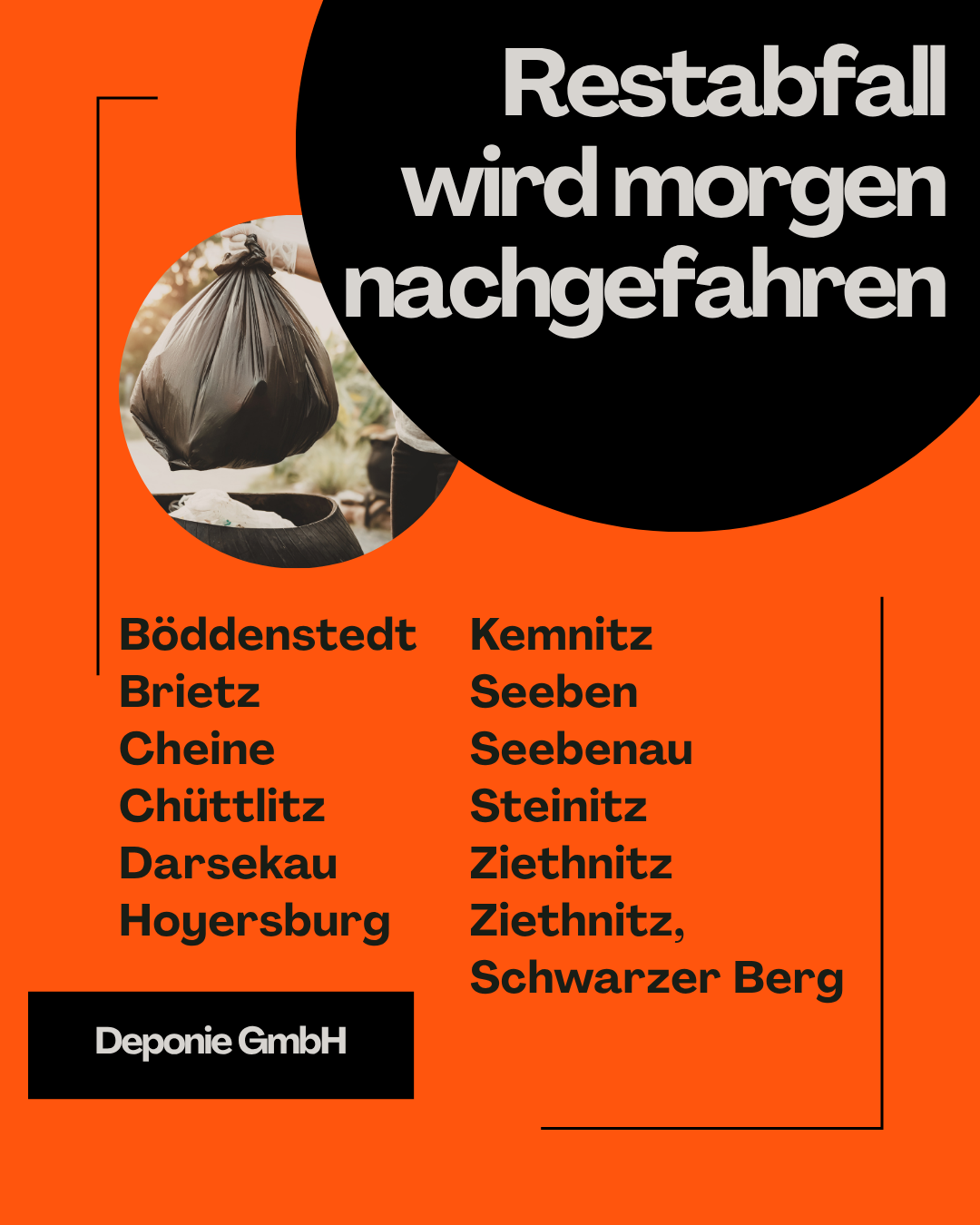 Restabfall wird morgen nachgefahren